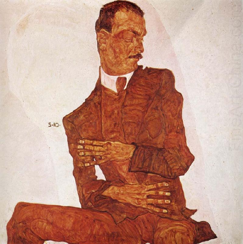 Egon Schiele Portrait of the Art Critic Arthur Roessler china oil painting image